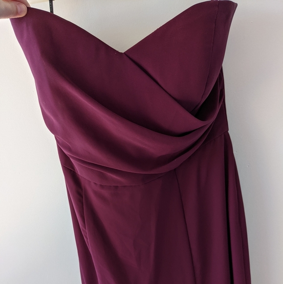 Size 10 Bordeaux Social Bridesmaids dress - Picture 3 of 8